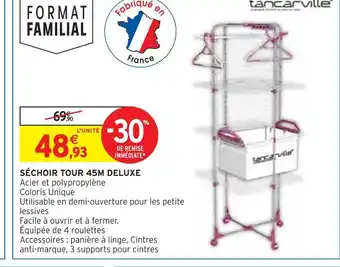Intermarché Tancarville séchoir tour 45m deluxe offre
