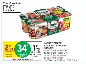 Intermarché Yoplait yaourt panier aux fruits rouges offre