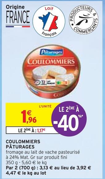 Intermarché Pâturages coulommiers offre