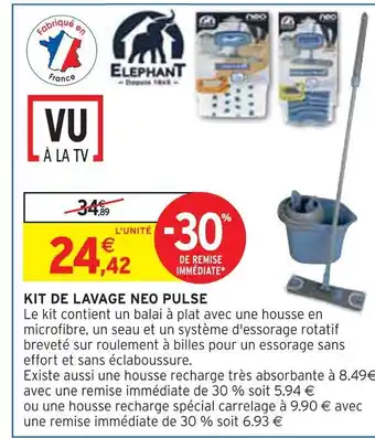 Intermarché Elephant kit de lavage neo pulse offre
