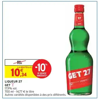 Intermarché Get liqueur 27 offre