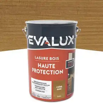 Brico Dépôt Evalux lasure chêne doré - 5 l satin offre