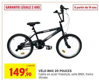 Intermarché Vélo bmx 20 pouces offre