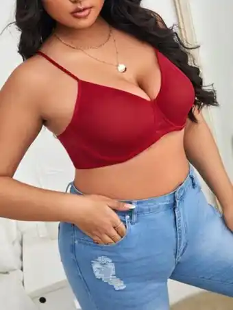 Soutien-gorge unicolore Ă armature