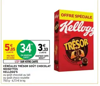 CÉRÉALES TRÉSOR GOÛT CHOCOLAT