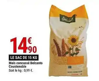 Gamm vert Maïs concasse belcanto coustenoble offre