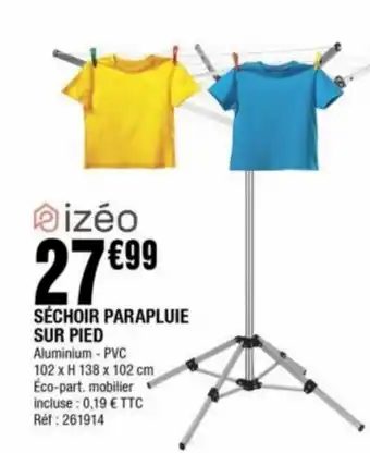 La Foir'Fouille Sechoir parapluie sur pied offre