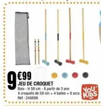 La Foir'Fouille Jeu de croquet offre