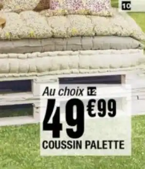La Foir'Fouille Coussin palette offre