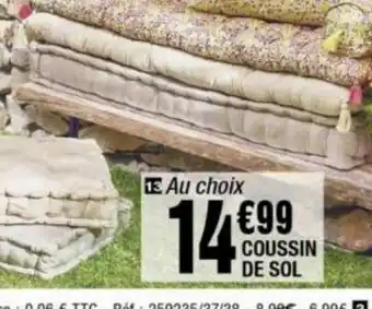 La Foir'Fouille Coussin de sol offre