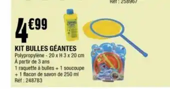 La Foir'Fouille Kit bulles geantes offre