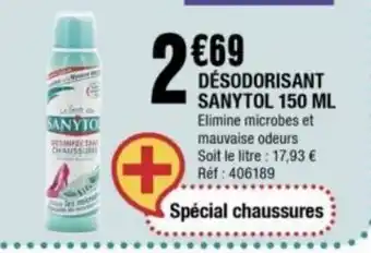 La Foir'Fouille Désodorisant sanytol 150ml offre