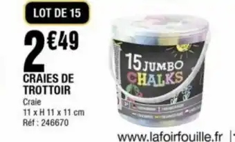 Craies de trottoir