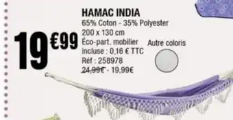 La Foir'Fouille Hamac india offre