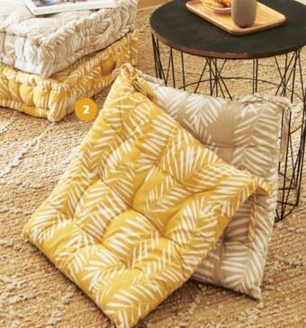 Auchan Galette de chaise matelassée offre