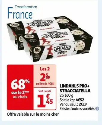 Auchan Lindahls pro+ stracciatella offre