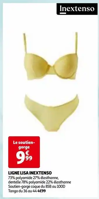 Auchan Ligne lisa inextenso offre