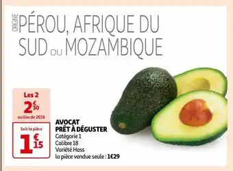 Auchan Avocat prêt à déguster offre