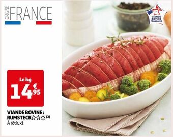 Auchan Viande bovine : rumsteck offre