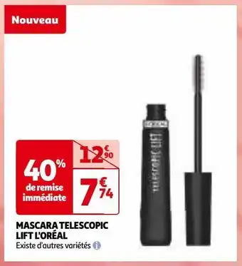 Auchan Mascara telescopic lift l'oréal offre