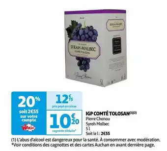 Auchan Igp comté tolosan offre