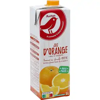 Auchan Jus d'orange auchan offre