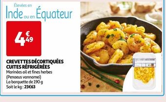 Auchan Crevettes décortiquées cuites réfrigérées offre