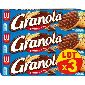 Auchan Biscuits au chocolat au lait granola lu offre