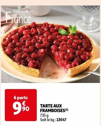 Auchan Supermarché Tarte aux framboises offre