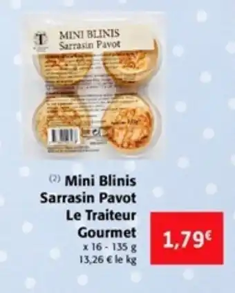 Colruyt Mini Blinis Sarrasin Pavot Le Traiteur Gourmet offre
