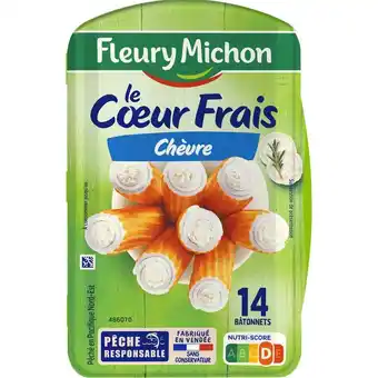 Auchan Surimis le coeur frais chèvre fleury michon offre