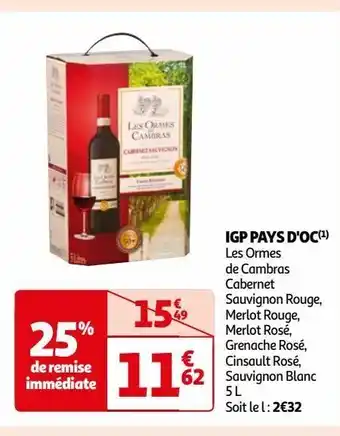 Auchan Supermarché Igp pays d'oc offre