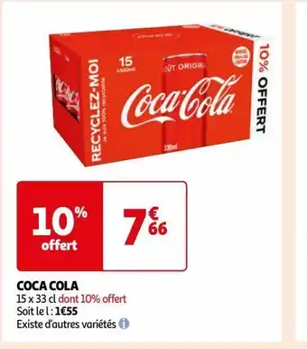Auchan Supermarché Coca cola offre