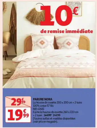 Auchan Supermarché Parure nora offre