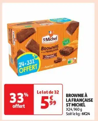 Auchan Supermarché Brownie à la française st michel offre