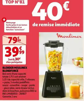 Auchan Blender moulinex blendforce offre