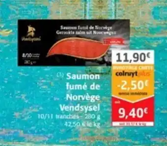 Colruyt Saumon fumé de Norvège Vendsysel offre
