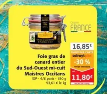 Colruyt Foie gras de canard entier offre