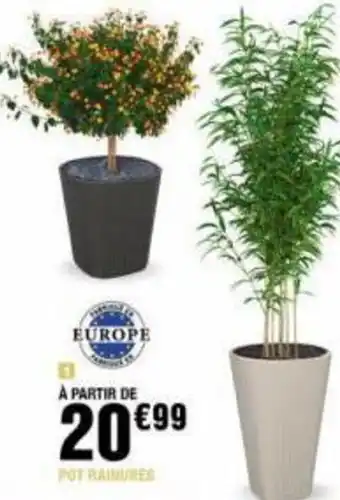 POT RAINURES