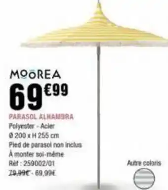La Foir'Fouille MOOREA PARASOL ALHAMBRA offre