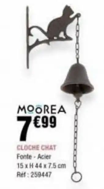 MOOREA CLOCHE CHAT