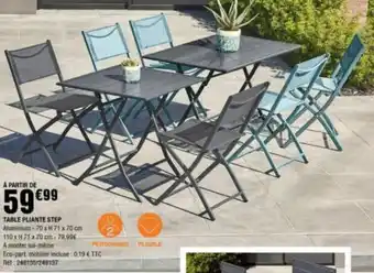 La Foir'Fouille TABLE PLIANTE STEP offre
