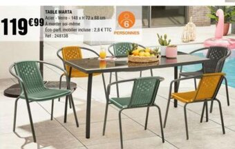 La Foir'Fouille TABLE MARTA offre