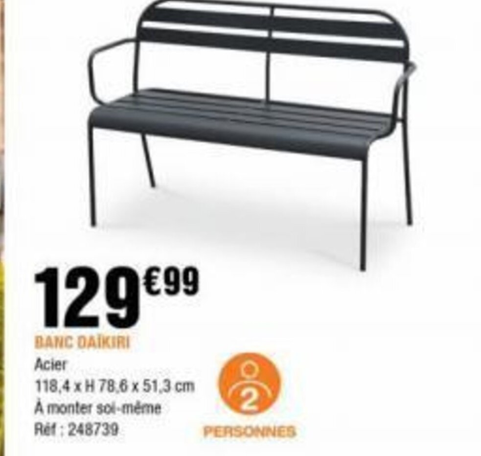 La Foir'Fouille BANC DAIKIRI offre