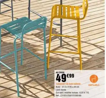 La Foir'Fouille TABOURET DE BAR DAIKIRI offre