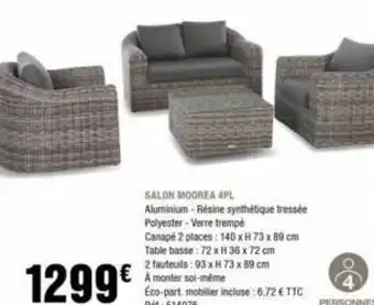 La Foir'Fouille SALON MOOREA 4PL offre