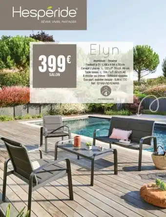 La Foir'Fouille SALON Elyn Aluminium - Texaline offre
