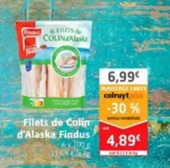 Colruyt Filets de Colin d'Alaska Findus offre