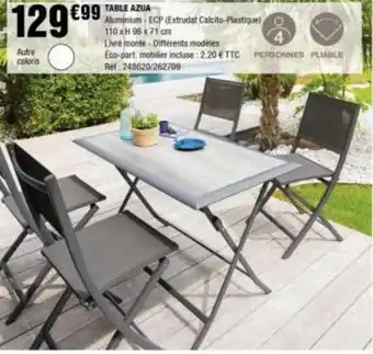 La Foir'Fouille TABLE AZUA offre