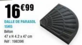 DALLE DE PARASOL 15KG Béton